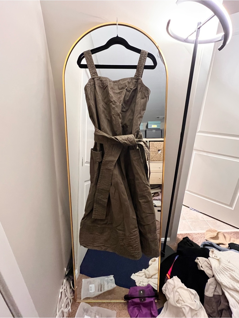 Everlane Olive Green Organic Cotton dress